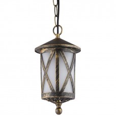 Φωτιστικό Φανάρι Κρεμαστό 1xE27 Αλουμινίου Αντικέ ERIK IP44 96103P/AB 